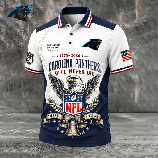PREMIUM NFL x CAR EXCLUSIVE 250 Years Anniversary Of Freedom POLO SHIRT 290626