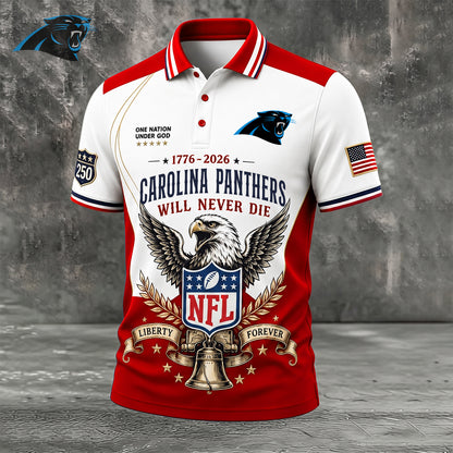 PREMIUM NFL x CAR EXCLUSIVE 250 Years Anniversary Of Freedom POLO SHIRT 290626