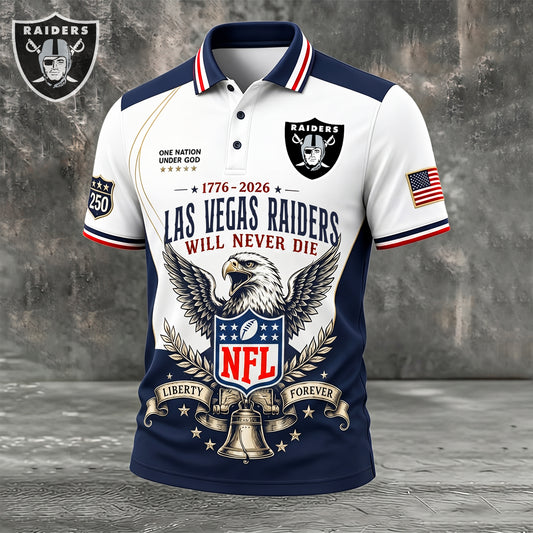 PREMIUM NFL x LV EXCLUSIVE 250 Years Anniversary Of Freedom POLO SHIRT 290626