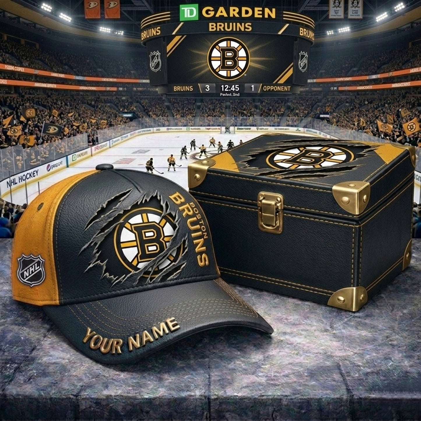 PREMIUM NHL X BB CRACK CUSTOM NAME HAT NDT NHM 160426