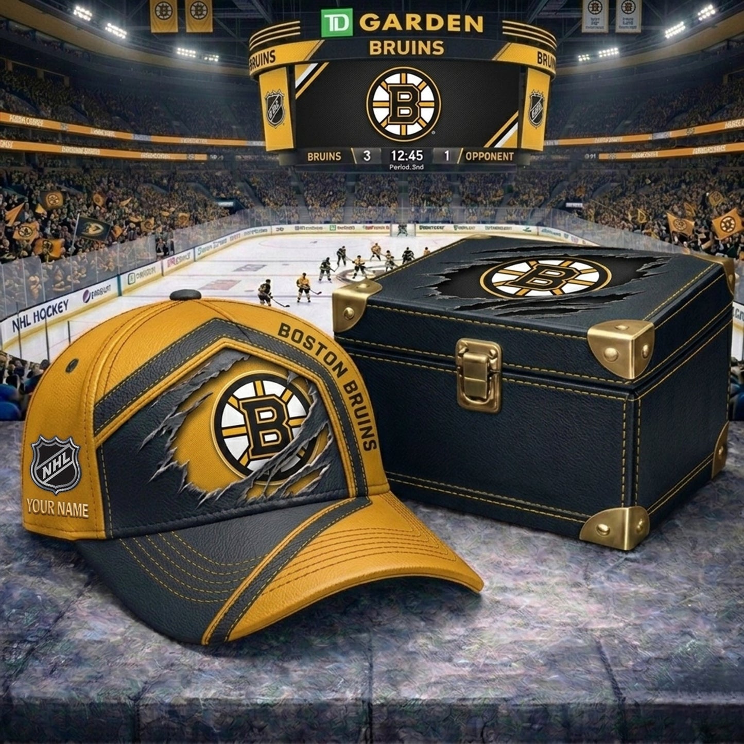 PREMIUM NHL X BB CRACK CUSTOM NAME V3 HAT NDT NHM 170426