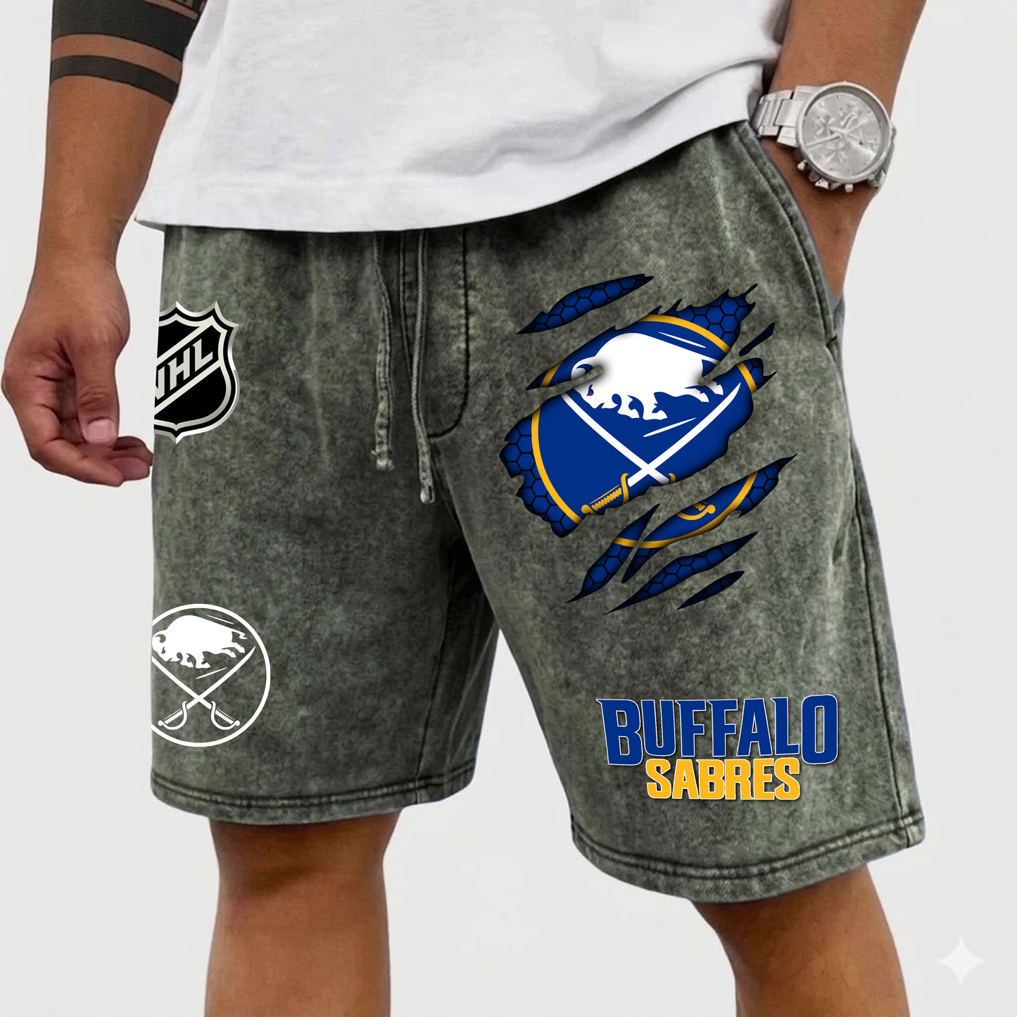 PREMIUM NHL X BS WASH SHORTS FOR SUMMER HOLIDAY NDT VHM  070426