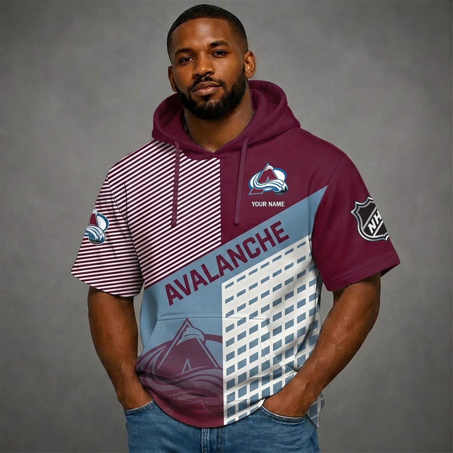 PREMIUM NHL X CA Short Sleeve Hoodie SHIRT FOR SUMMER HOLIDAY V3 NDT NHM 180526
