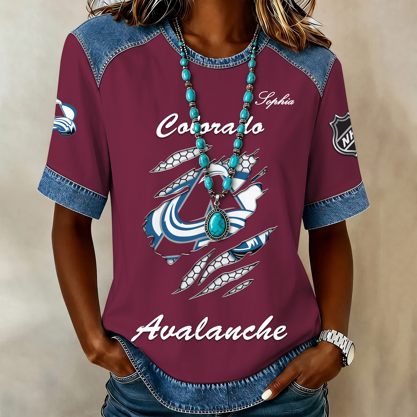 PREMIUM NHL X CA Women Retro T Shirt Custom Name Limited Edition NDT VHM 190526