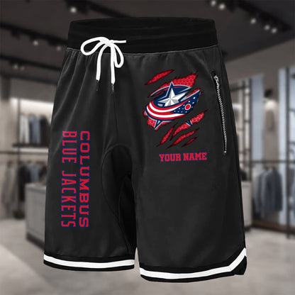 PREMIUM NHL X CBJ Summer Fitness Breathable Basketball Shorts NDT NHM 240426