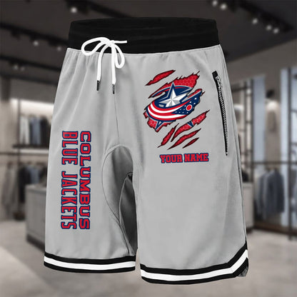 PREMIUM NHL X CBJ Summer Fitness Breathable Basketball Shorts NDT NHM 240426