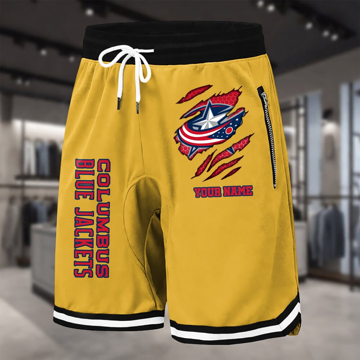 PREMIUM NHL X CBJ Summer Fitness Breathable Basketball Shorts NDT NHM 240426