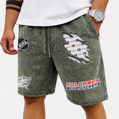 PREMIUM NHL X CBJ WASH SHORT FOR SUMMERS HOLIDAY V2 NDT VHM 080426
