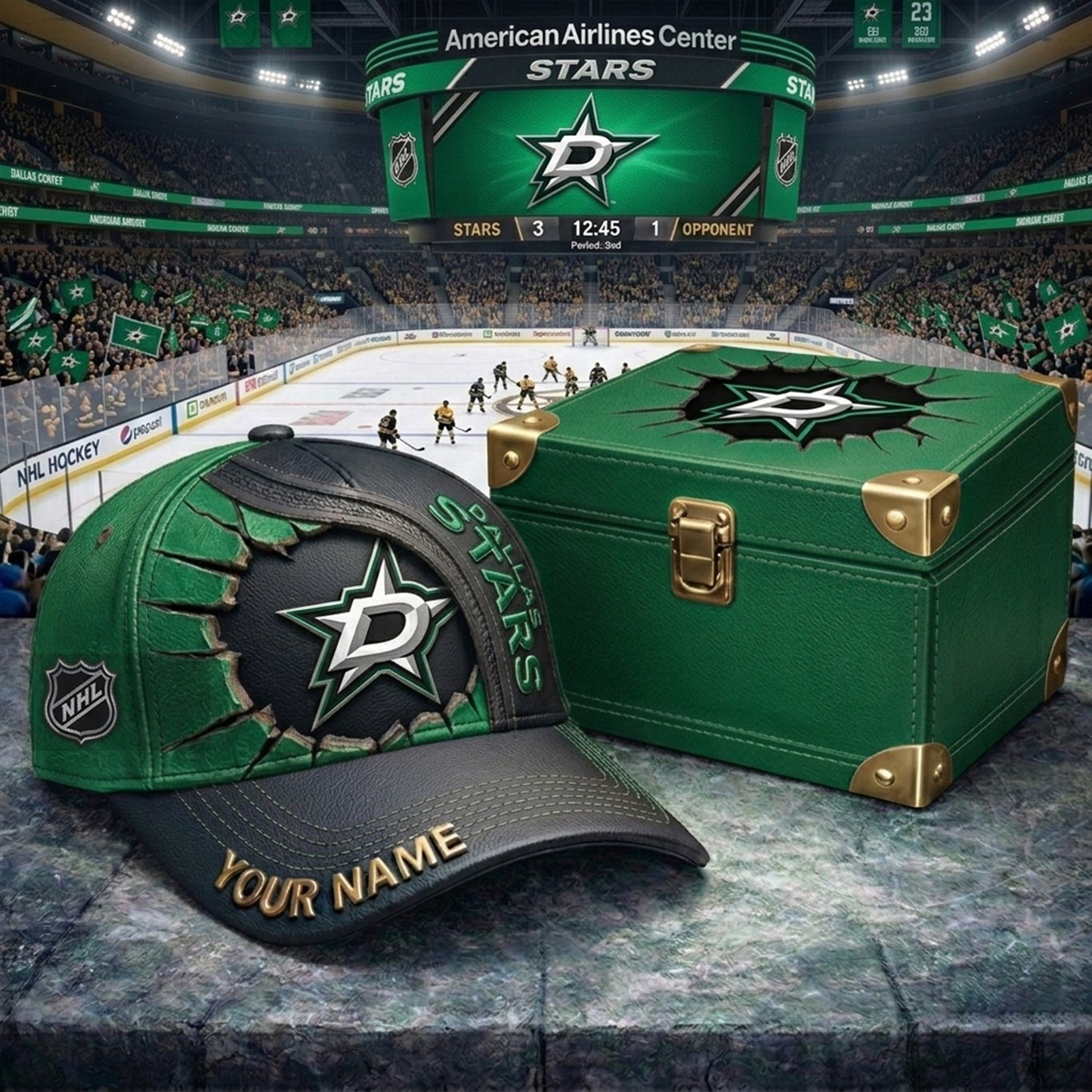 PREMIUM NHL X DS CRACK CUSTOM NAME HAT NDT NHM 140426