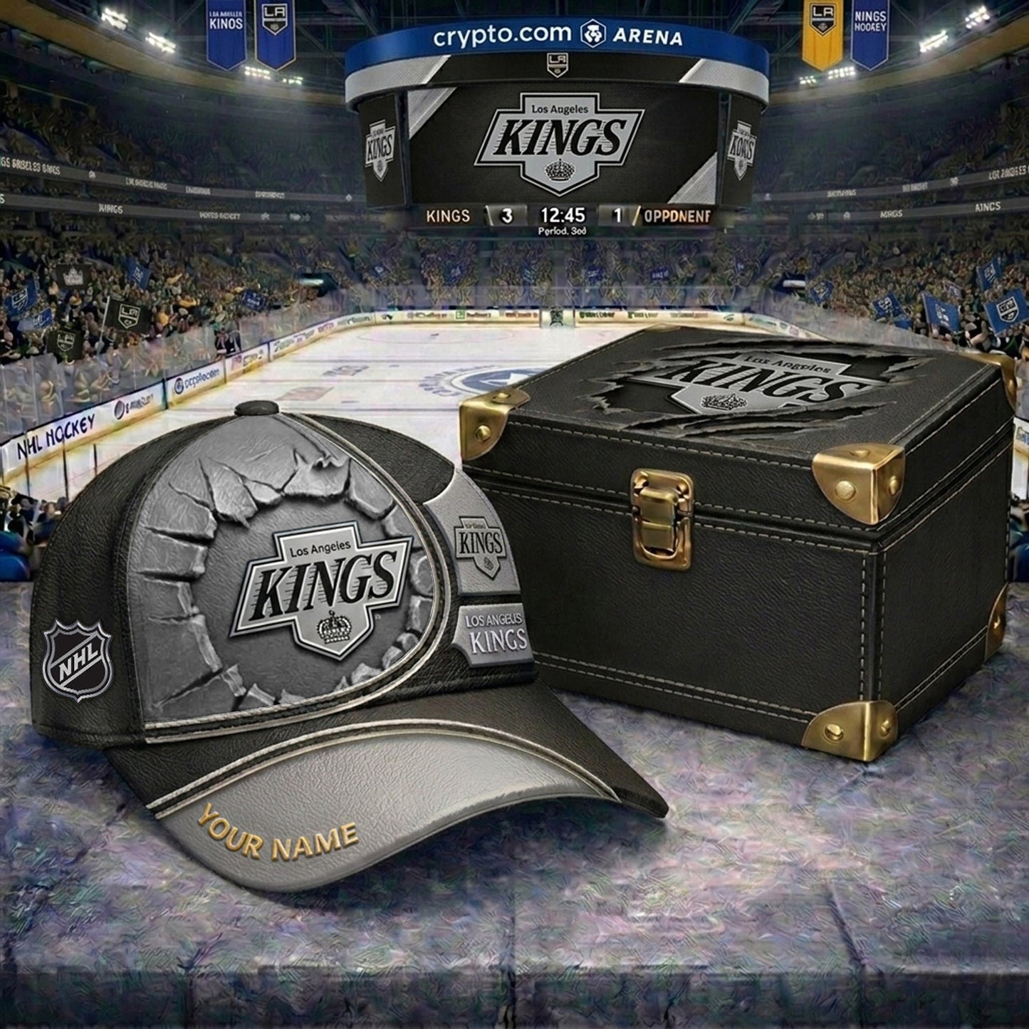 PREMIUM NHL X LAK CRACK CUSTOM NAME HAT V303 NDT NHM 150526
