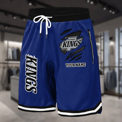 PREMIUM NHL X LAK Summer Fitness Breathable Basketball Shorts NDT NHM 240426