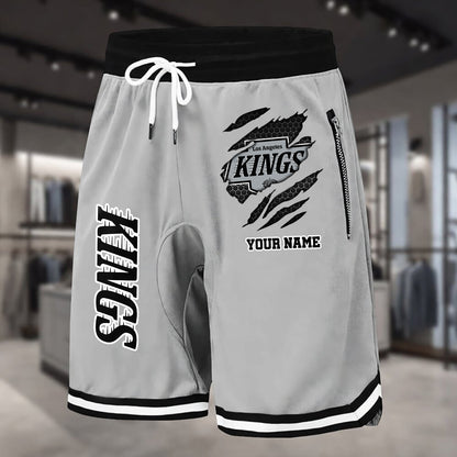 PREMIUM NHL X LAK Summer Fitness Breathable Basketball Shorts NDT NHM 240426