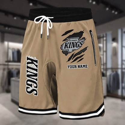 PREMIUM NHL X LAK Summer Fitness Breathable Basketball Shorts NDT NHM 240426