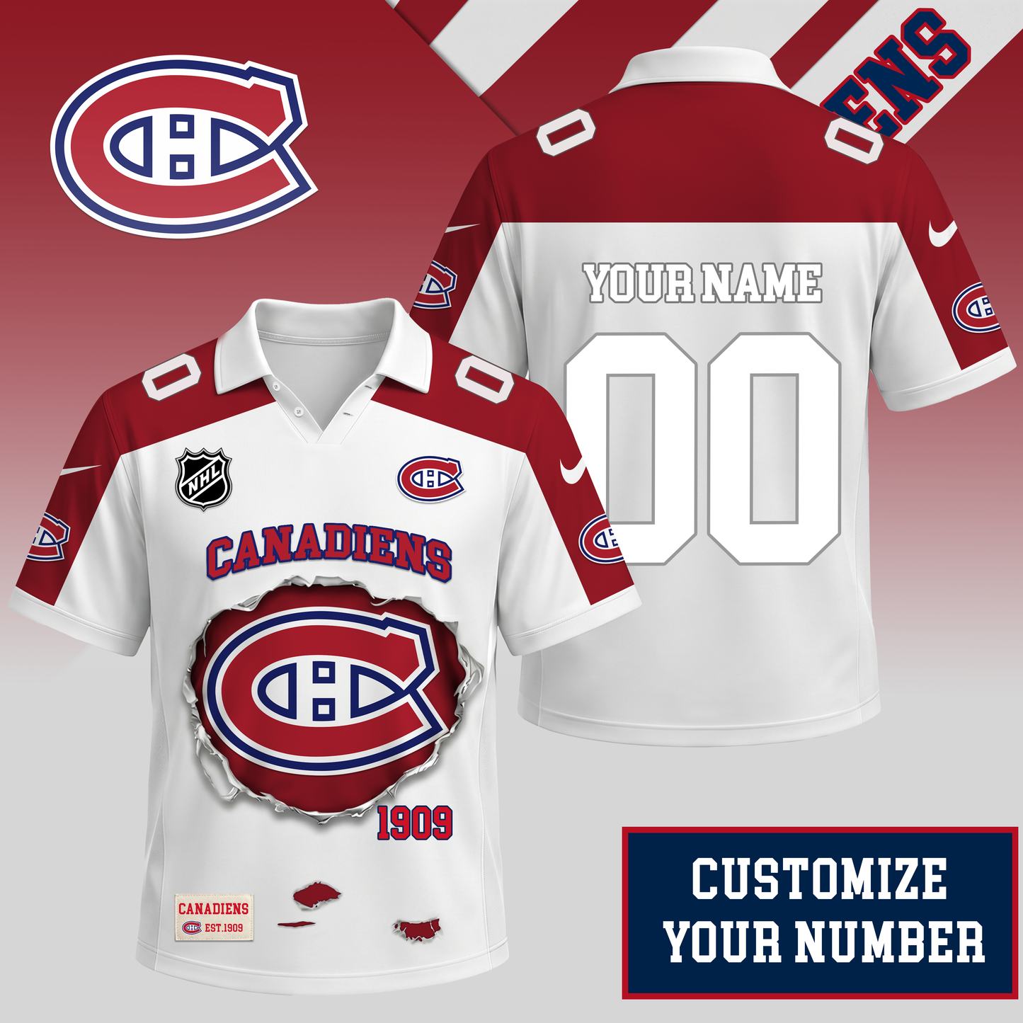 PREMIUM NHL X MC Streetwear Polo Shirt Custom Gifts For Fan NDT VHM 010626