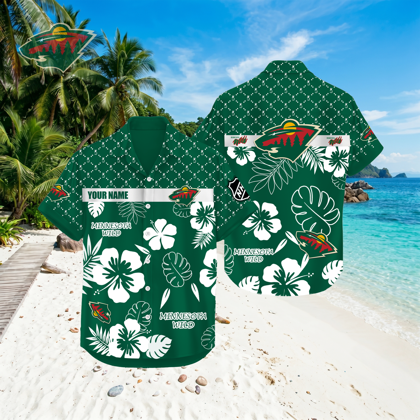 PREMIUM NHL X MW Hawaiian Shirt Custom Name For Summer Holiday NDT VHM 270426
