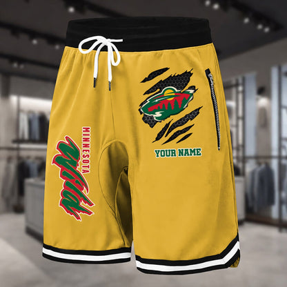 PREMIUM NHL X MW Summer Fitness Breathable Basketball Shorts NDT NHM 240426