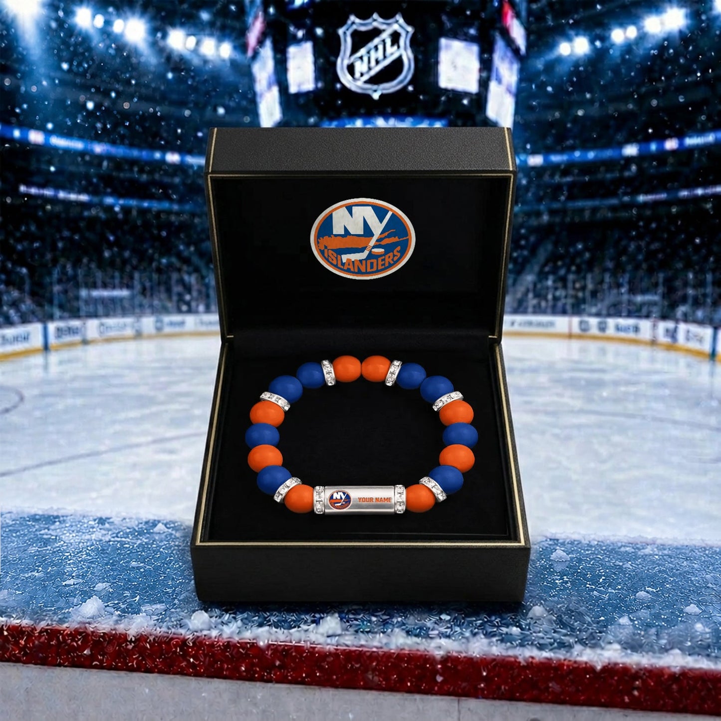 PREMIUM NHL X NYI Custom Name Handcrafted Lucky Energy Bracelet Gift For Fans - Limited Edition NDT NHM 270526
