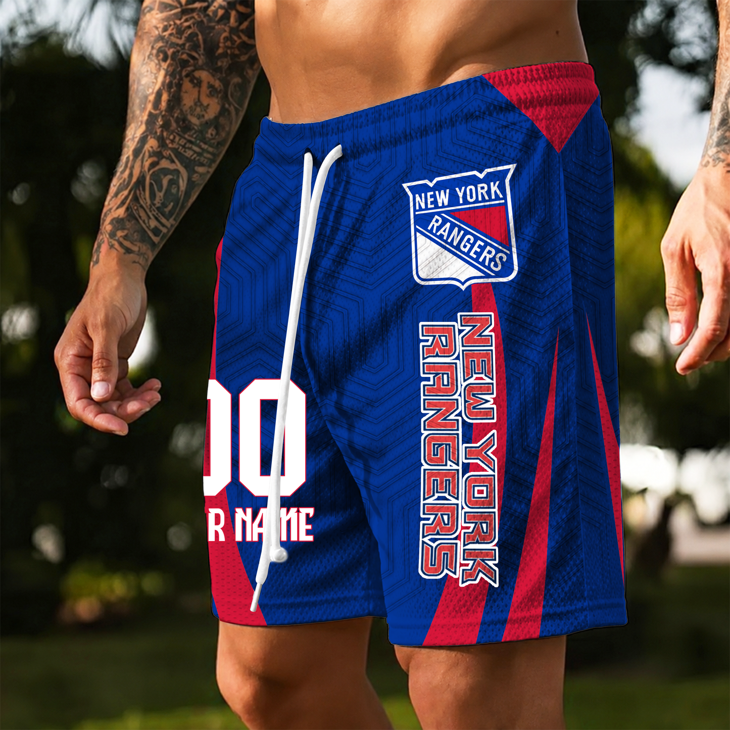 PREMIUM NHL X NYR Personalized Short Pants  For Summer Holiday NDT VHM 150526