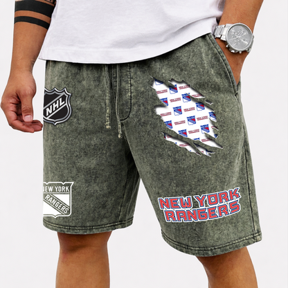 PREMIUM NHL X NYR WASH SHORT FOR SUMMERS HOLIDAY V2 NDT VHM 080426