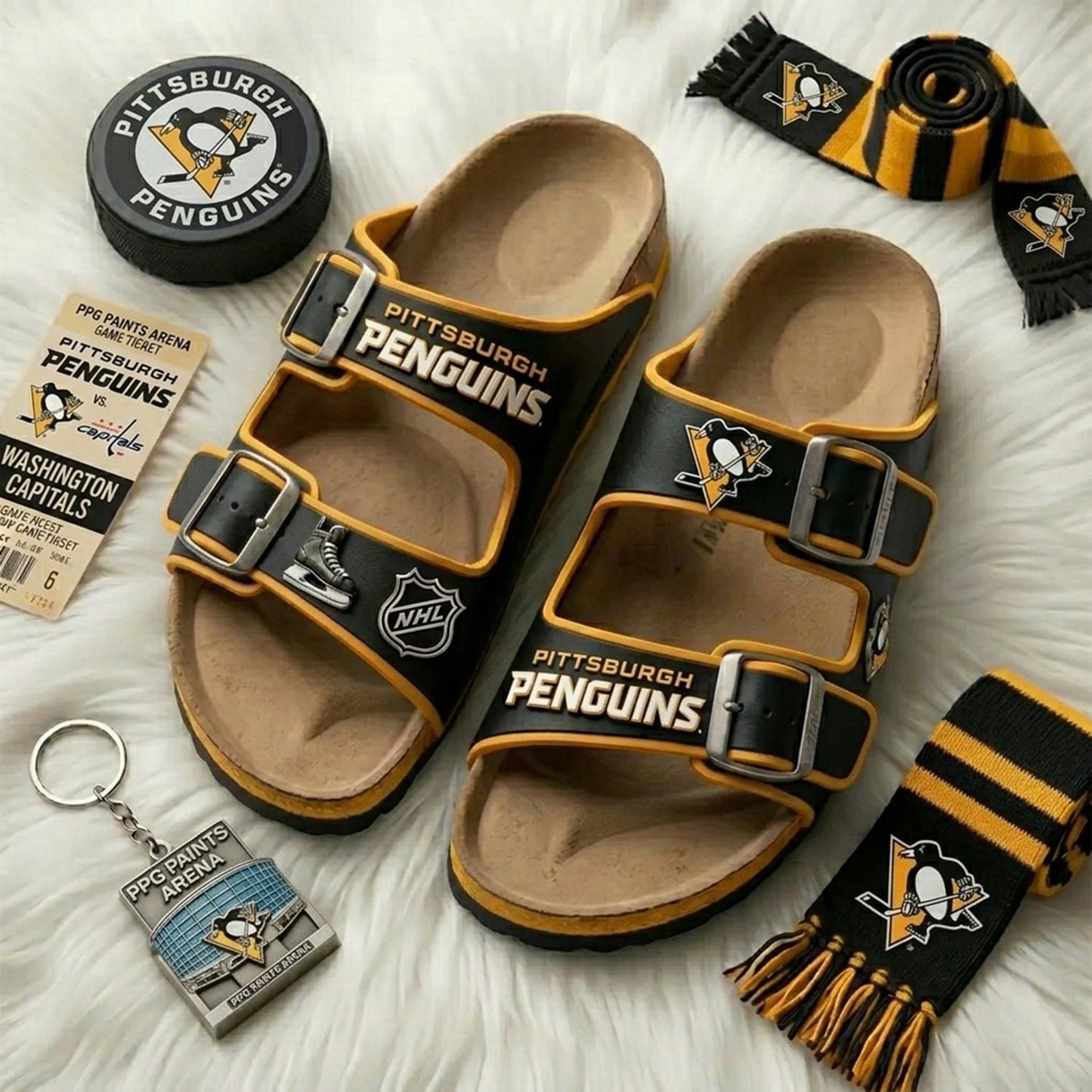 PREMIUM NHL X PP Birken-Inspired Double-Strap Sandals For Summer Holiday V3 NDT NHM 180526