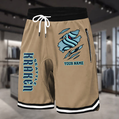 PREMIUM NHL X SK Summer Fitness Breathable Basketball Shorts NDT NHM 240426