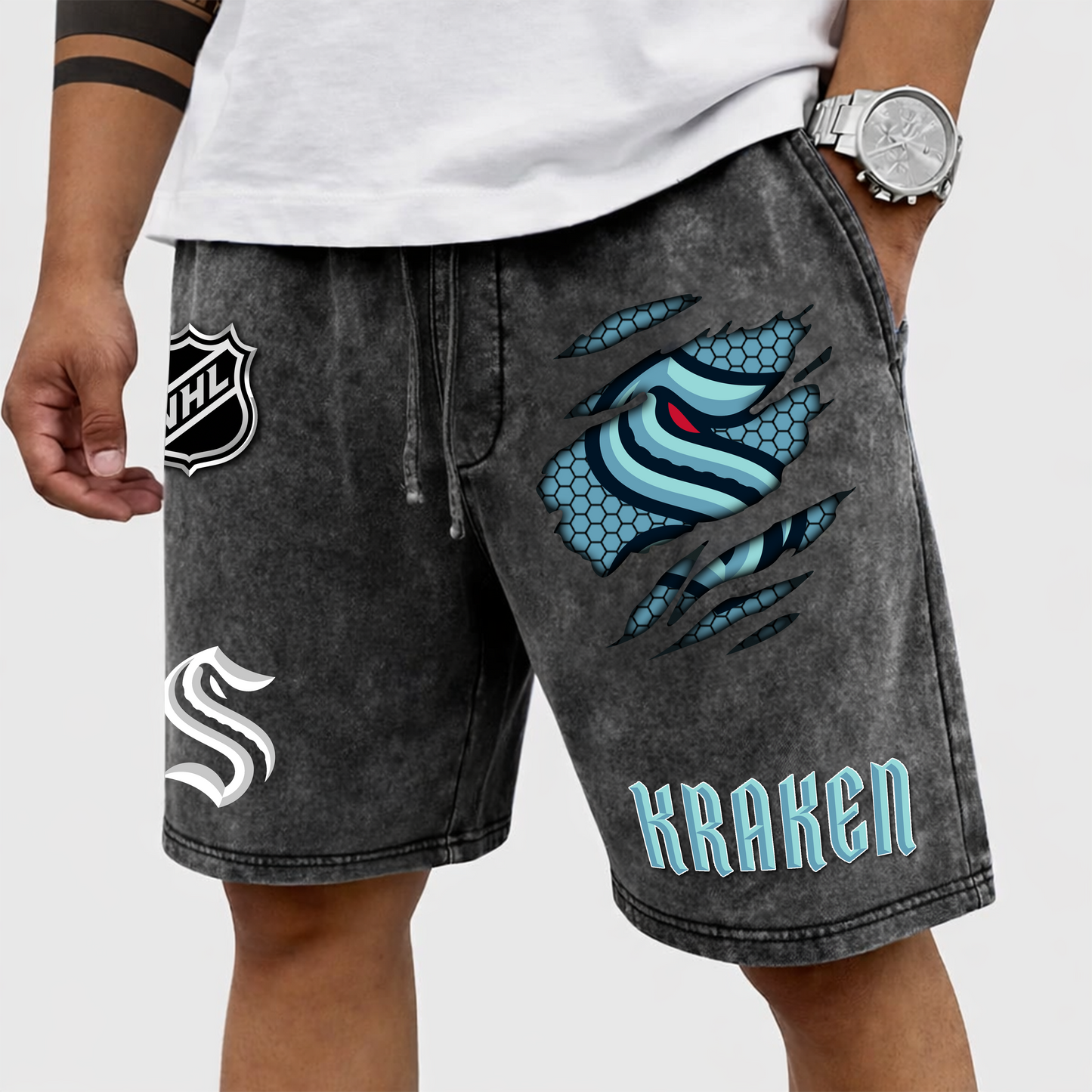 PREMIUM NHL X SK WASH SHORTS FOR SUMMER HOLIDAY NDT VHM  070426