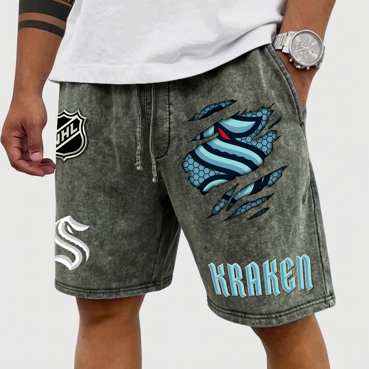 PREMIUM NHL X SK WASH SHORTS FOR SUMMER HOLIDAY NDT VHM  070426