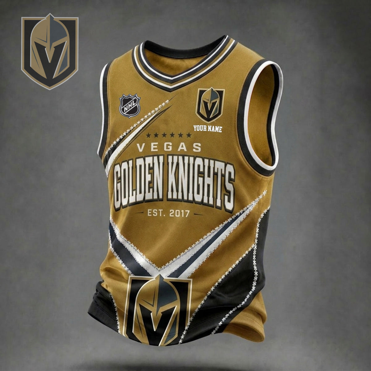 PREMIUM NHL X VGK Game Day V-Neck Tank Top Custome Shirt NDT NHM 060626
