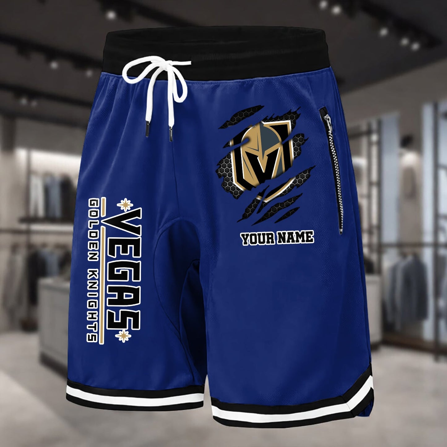 PREMIUM NHL X VGK Summer Fitness Breathable Basketball Shorts NDT NHM 240426