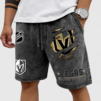 PREMIUM NHL X VGK WASH SHORTS FOR SUMMER HOLIDAY NDT VHM  070426