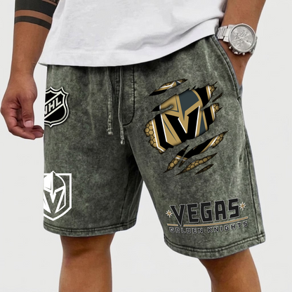 PREMIUM NHL X VGK WASH SHORTS FOR SUMMER HOLIDAY NDT VHM  070426