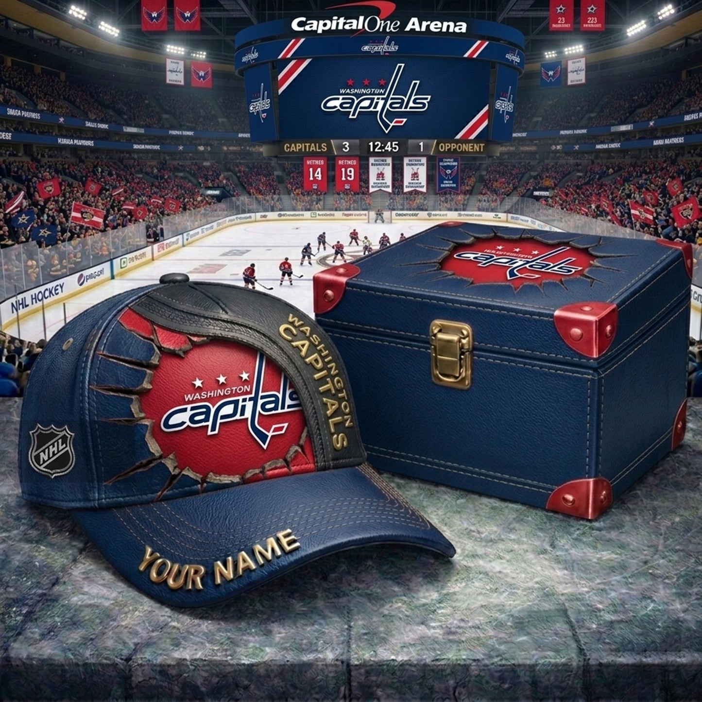PREMIUM NHL X WC CRACK CUSTOM NAME HAT NDT NHM 140426