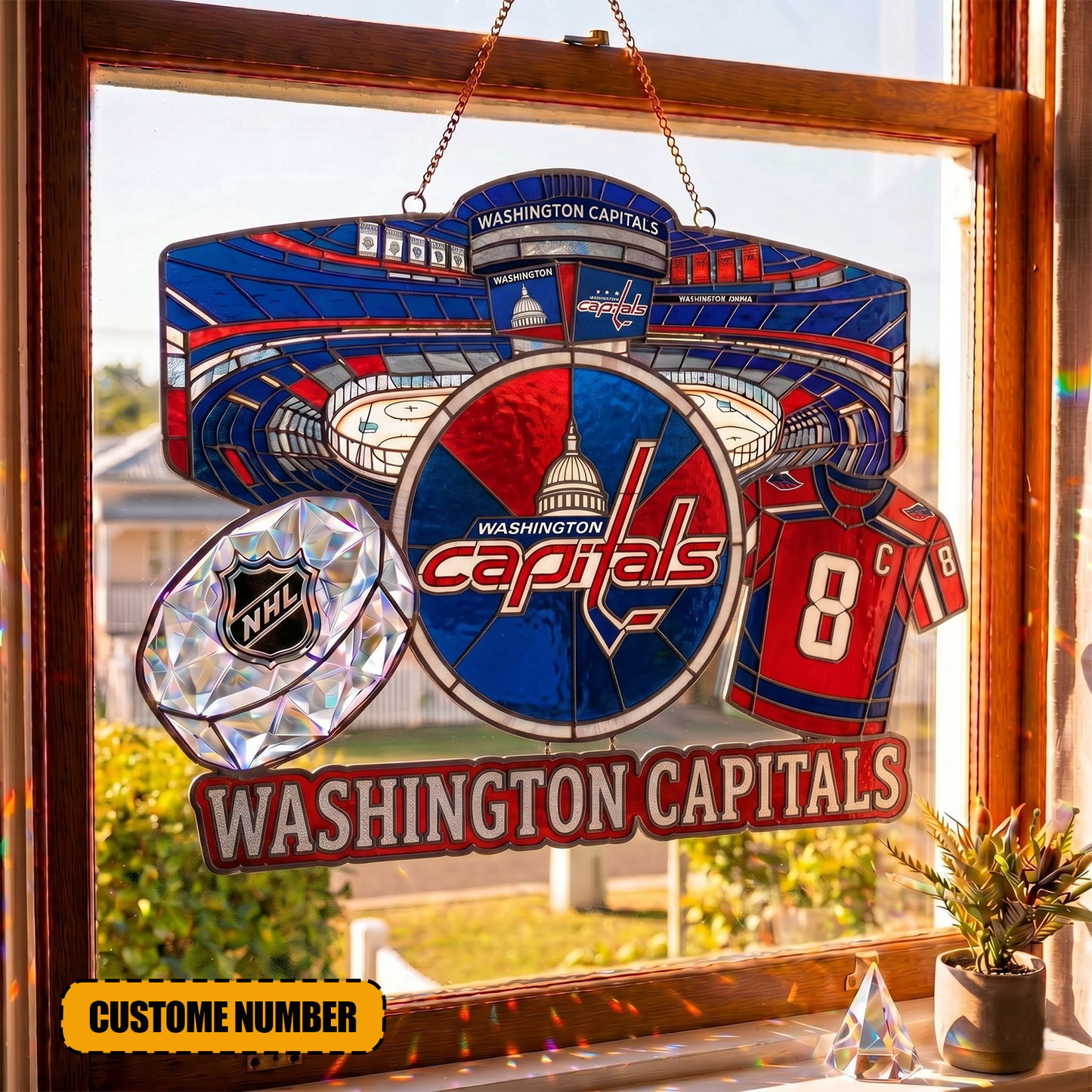 PREMIUM NHL  X WC Suncatcher Custom  Name  Limited Edition NDT VHM 240426