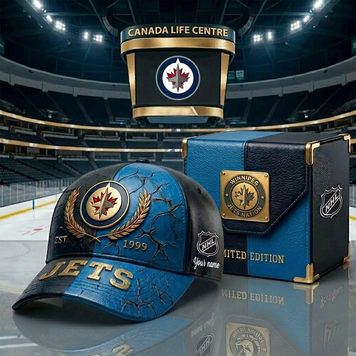 PREMIUM NHL X WJ CRACK CUSTOM NAME V6 HAT NDT NHM 230426