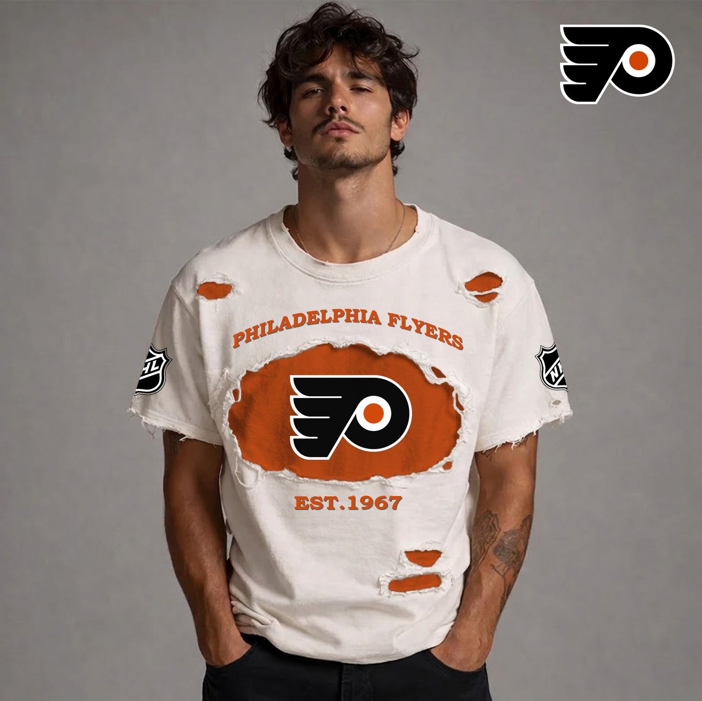 PREMIUM NHL  x PF RETRO WASH SHIRT NDT NTN 080426