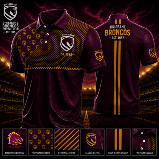 PREMIUM NRL X BB LUXURY GAMEDAY POLO SHIRT LIMITED EDITIONS 240626