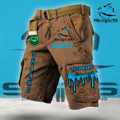 PREMIUM NRL X CS Cargo Shorts Custom Name Limited Edition NDT LVH