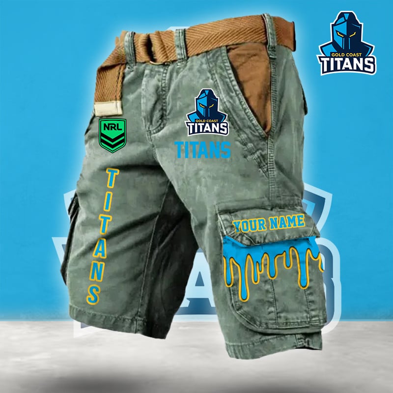 PREMIUM NRL X GCT Cargo Shorts Custom Name Limited Edition NDT LVH