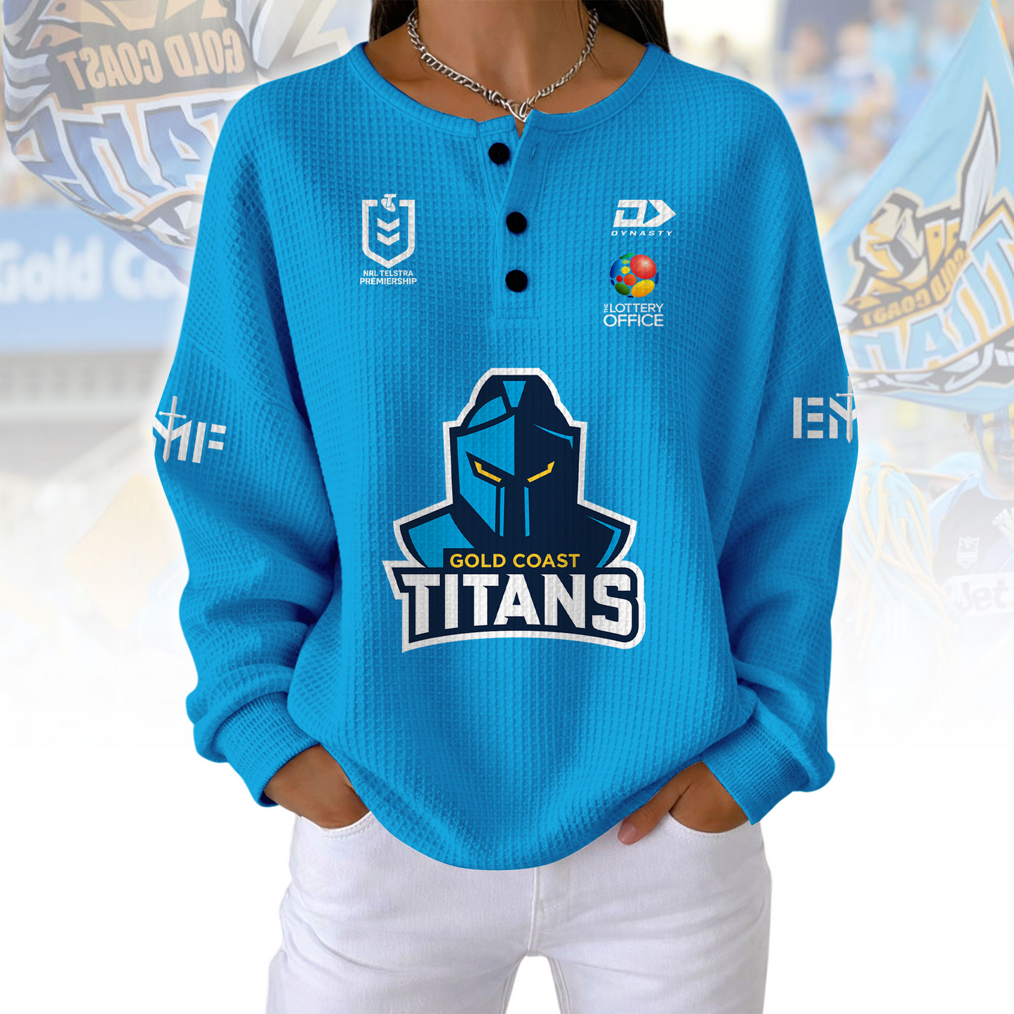 PREMIUM NRL X GCT Woman Waffle  Classic Hoodie NDT NQK 240326