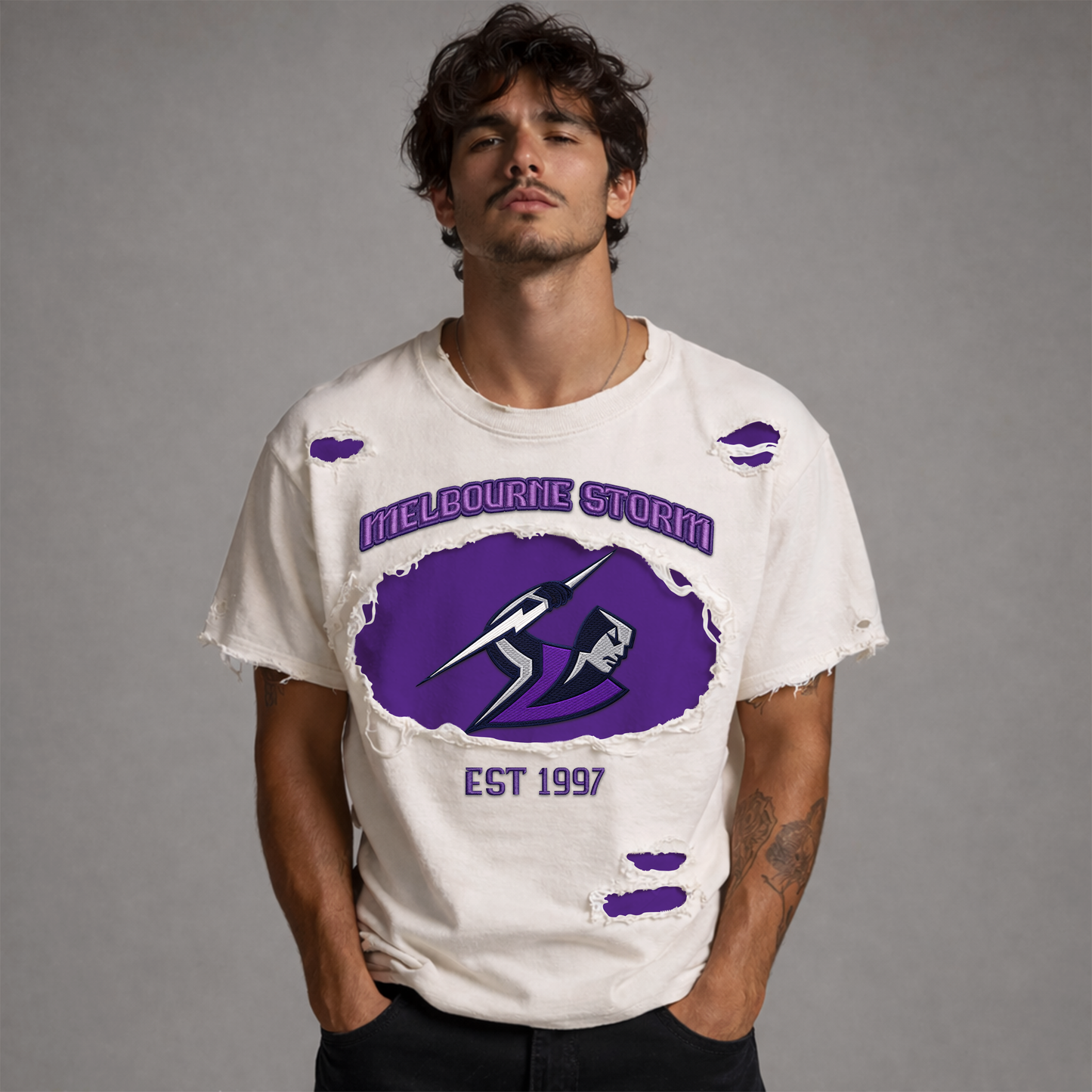 PREMIUM NRL X MS RETRO VINTAGE CLASSIC POLO SHIRT NDT VHM 040426 1