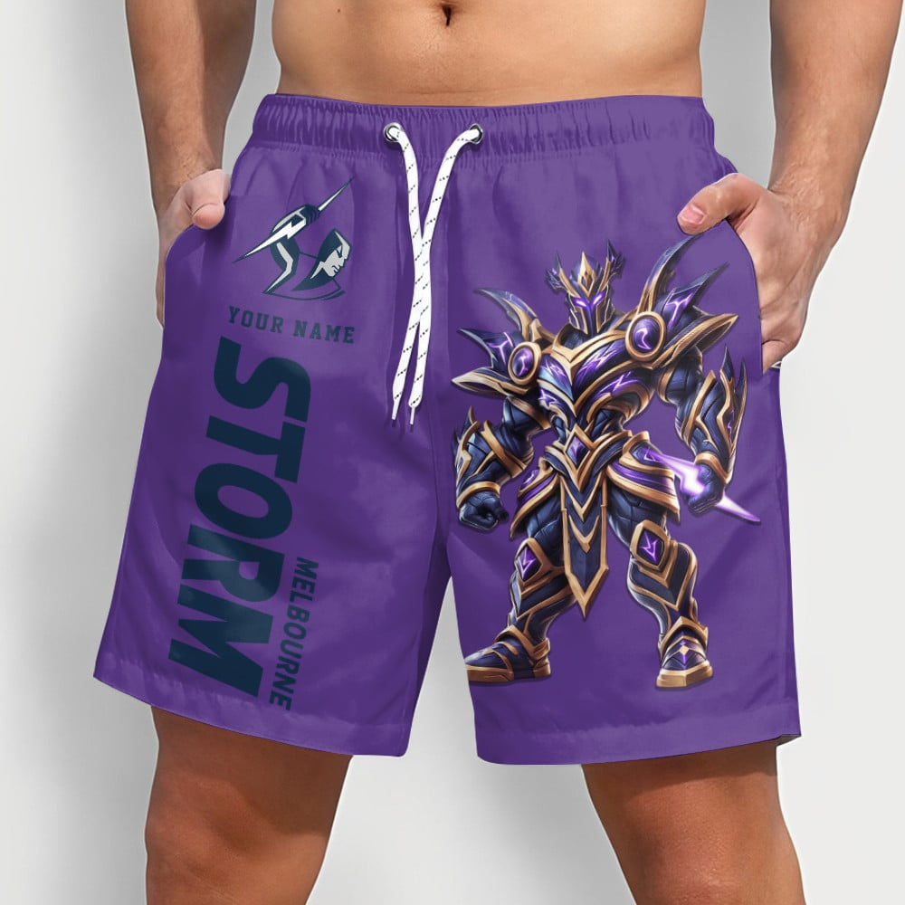 PREMIUM NRL  X MS Sport Style Mascot Men Short Pants Custom NAME NDT NQK