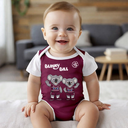 PREMIUM NRL X MSE BLINKY BILL Baby Romper Custom Name For Kids NDT LVH 130426 1