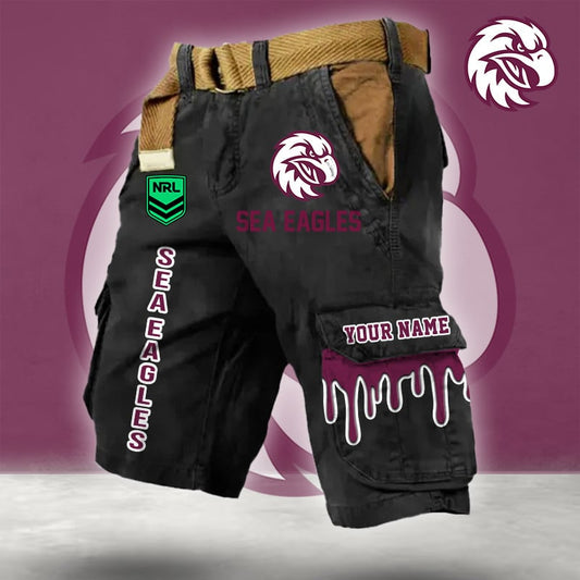 PREMIUM NRL X MSE Cargo Shorts Custom Name Limited Edition NDT LVH