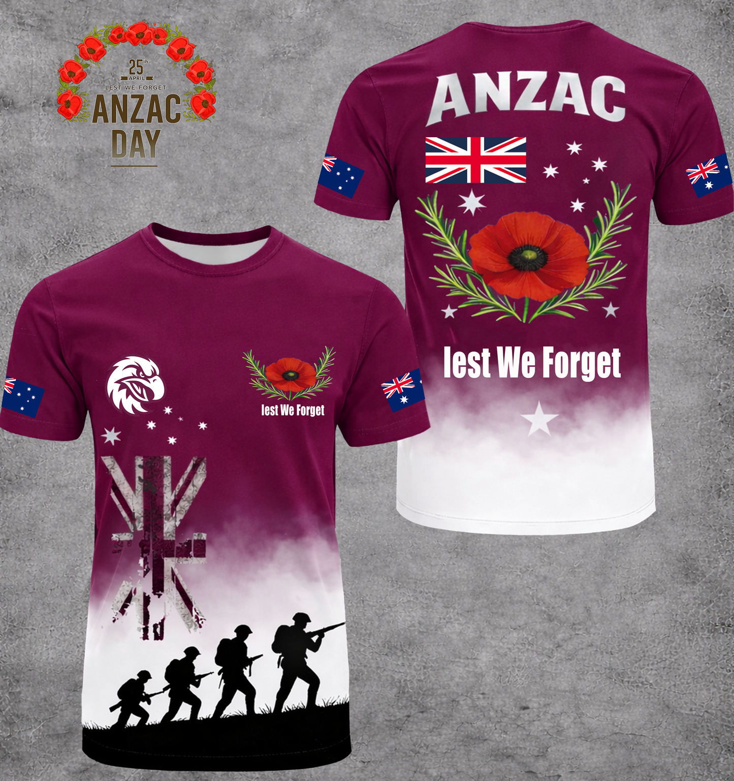 PREMIUM NRL X MWSE ANZAC DAY SHIRT LIMITED EDITION NDT VHM