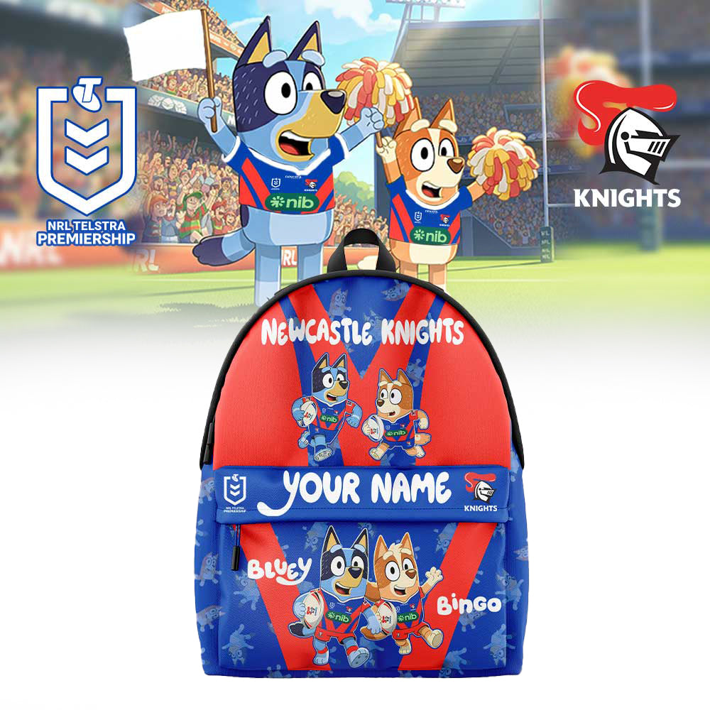 PREMIUM NRL X NK Bluey and Bingo Back Pack Custom Name For Fans NDT LVH 310326