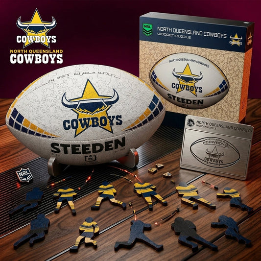 PREMIUM NRL X NQC 3D Wooden Puzzle Gift For Fan Limited Editions NDT NHM 030626