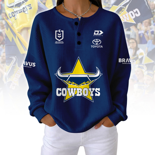 PREMIUM NRL X NQC Woman Waffle  Classic Hoodie NDT NQK 240326