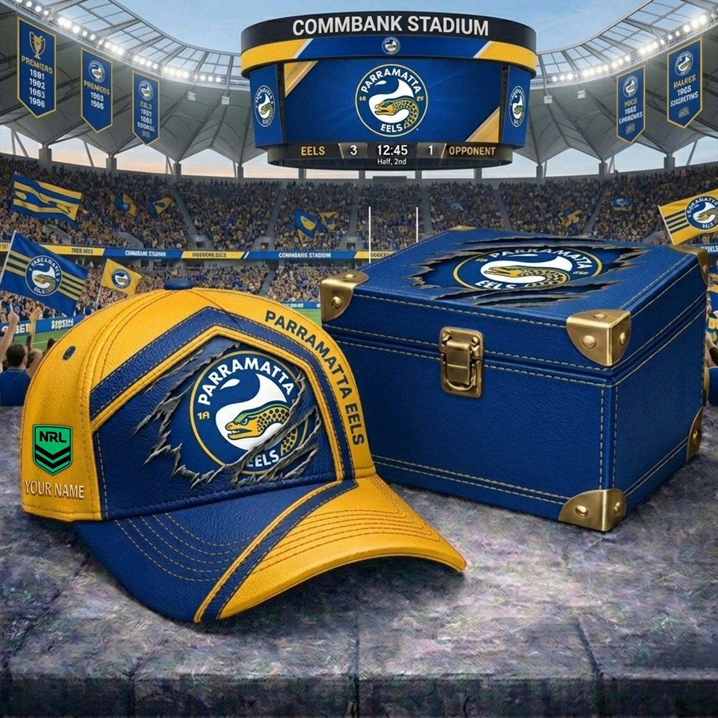 PREMIUM NRL X PE CRACK CUSTOM NAME HAT LIMITED EDITION NDT NHM 070526