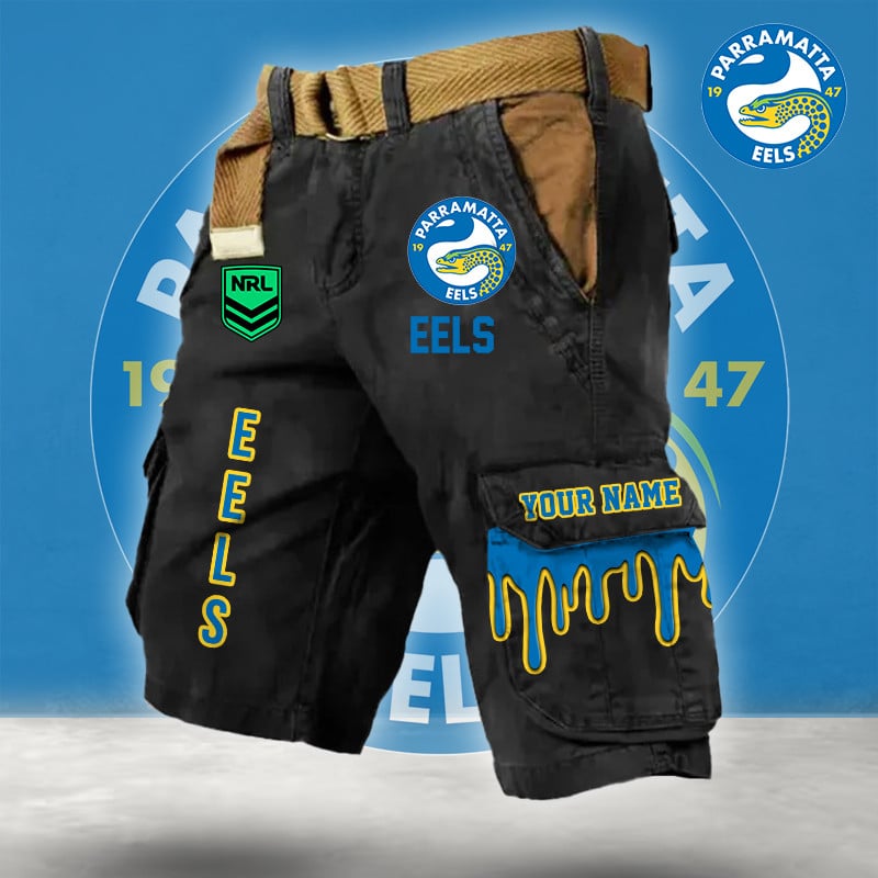 PREMIUM NRL X PE Cargo Shorts Custom Name Limited Edition NDT LVH