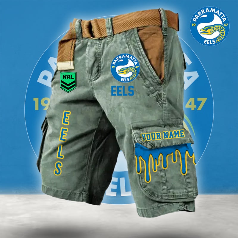 PREMIUM NRL X PE Cargo Shorts Custom Name Limited Edition NDT LVH